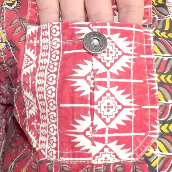 Gramicci Jacket, M, Multicolor Boho, Button front/Collar, Long sleeves, Pockets - Picture 8 of 14